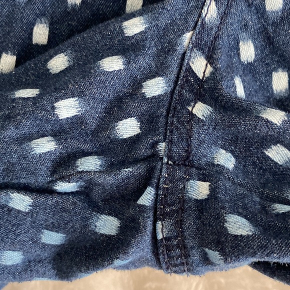 Old Navy navy blue white dotted print shorts - Picture 6 of 17